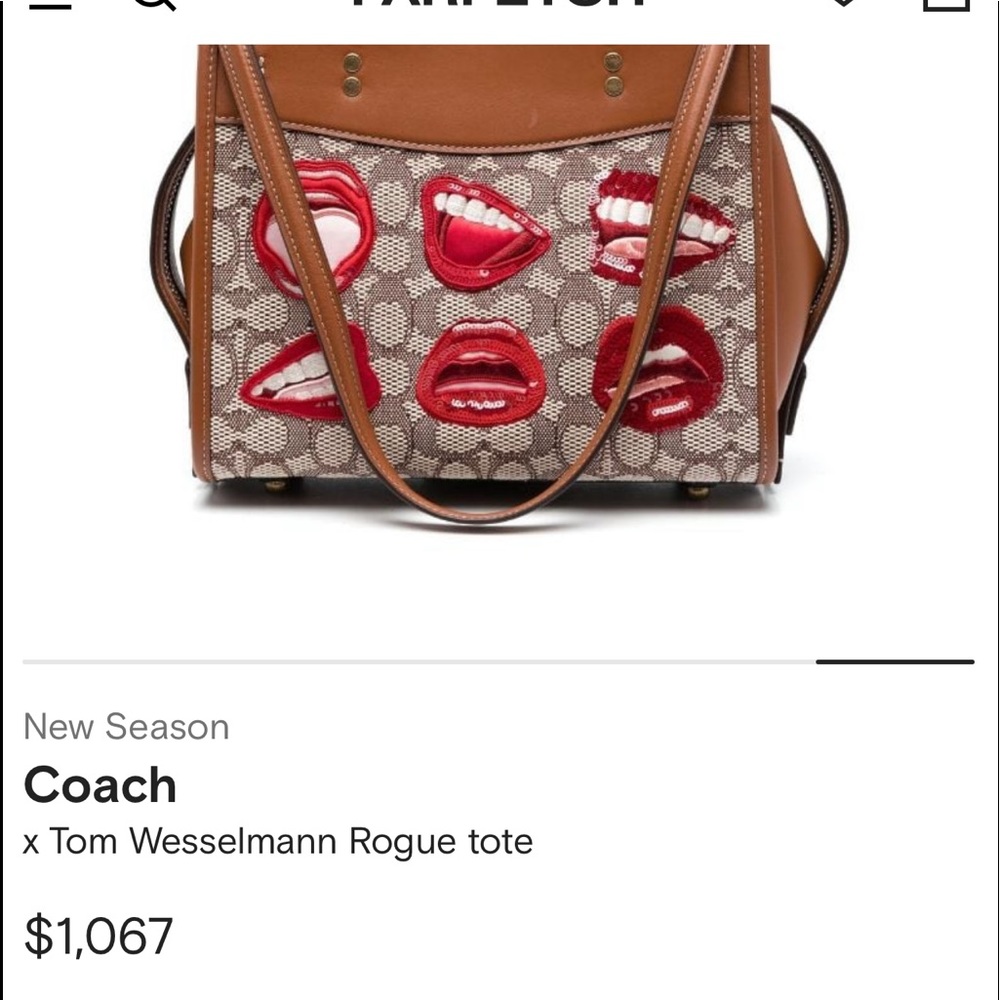Coach Tom Wesselmann Rouge Tote